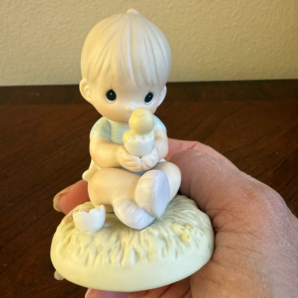 Precious Moments Figurine with baby chick